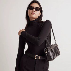 Madewell Black Long Sleeve Bodysuit